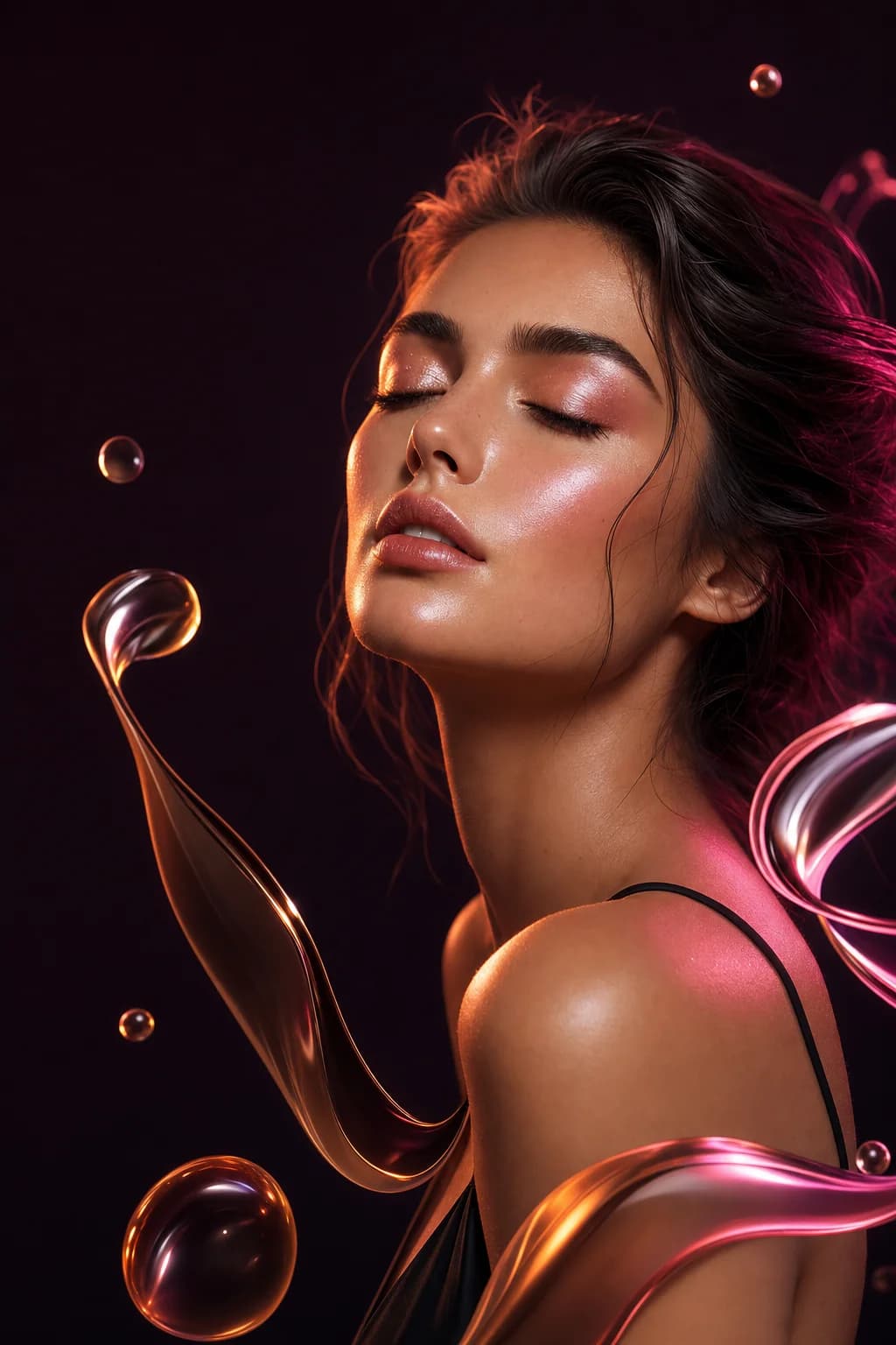 My Glam Shop beauty campaign portrait